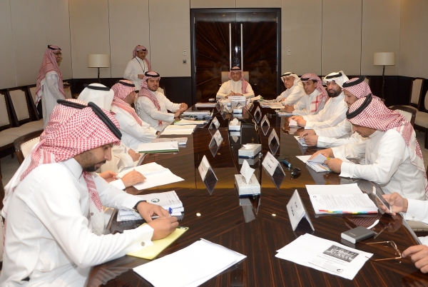 اجتماع مجلس إدارة الاتحاد السعودي لكرة القدم بجدة. 