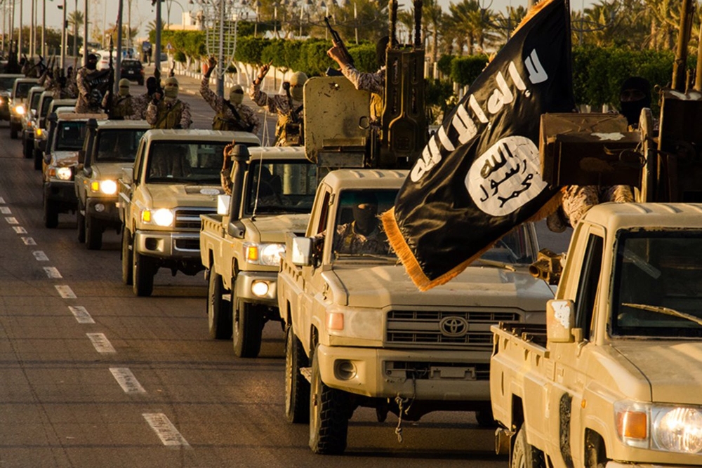 مجندون من «داعش» في ليبيا.