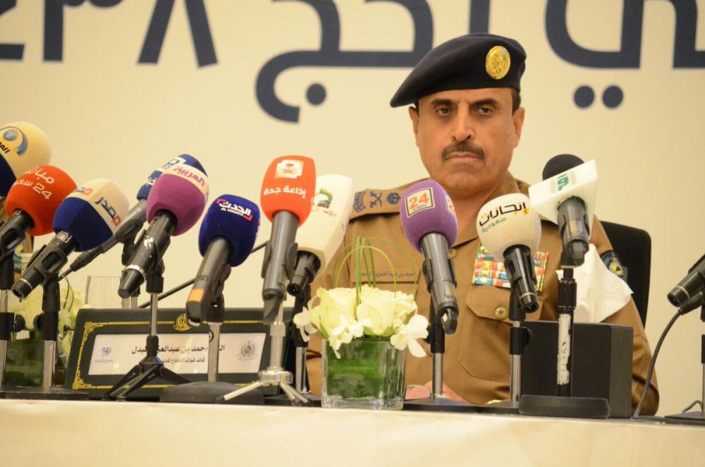 قائد قوات الدفاع المدني بالحج اللواء حمد بن عبدالعزيز المبدل.
