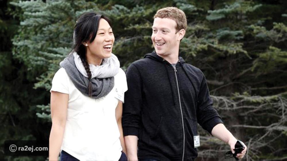 مؤسس فيسبوك مارك زوكربيرغ وزوجته الصينية.