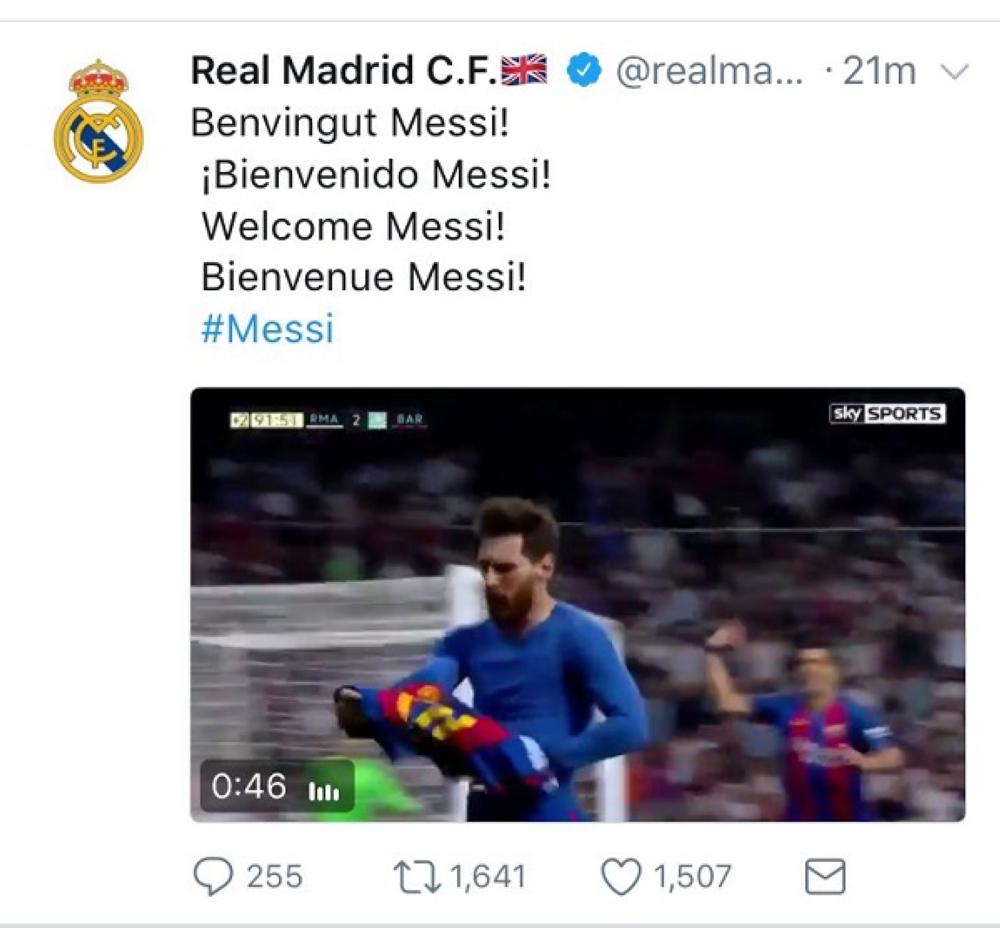 اختراق حساب ريال مدريد على تويتر