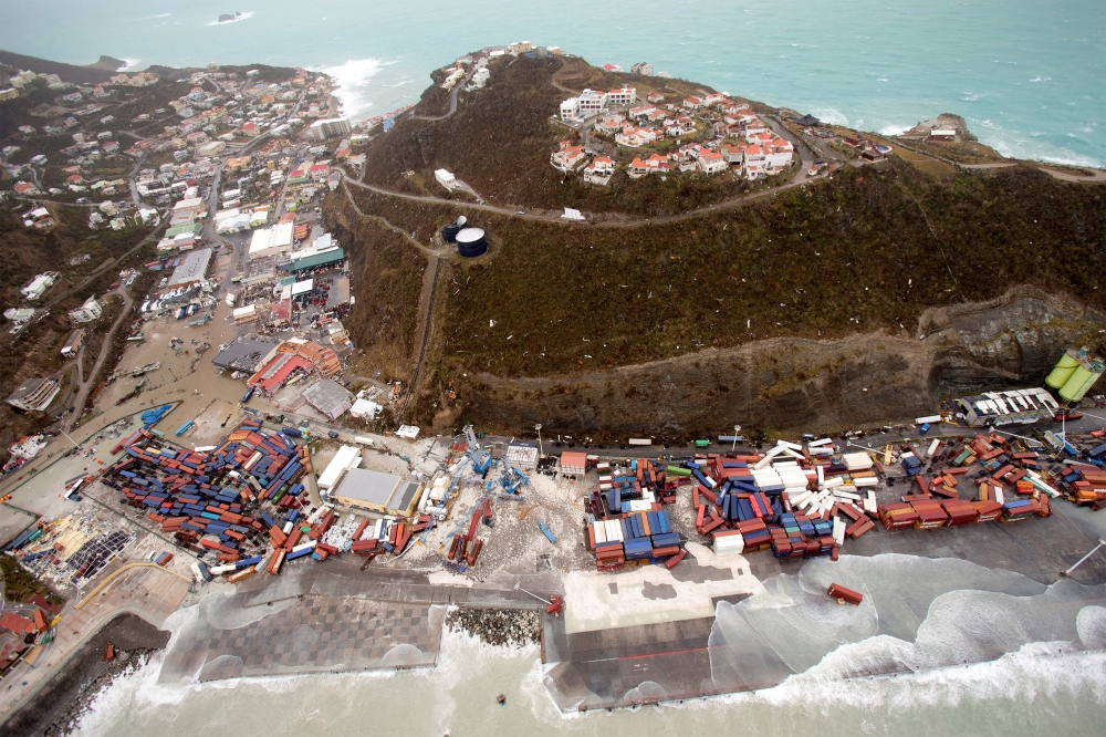FILE PHOTO: View of the aftermath of Hurricane Irma on Sint Maarten Dutch part of Saint Martin island in the Carribean September 6, 2017/File Photo    Netherlands Ministry of Defence/Handout via REUTERS     ATTENTION EDITORS - THIS IMAGE HAS BEEN SUPPLIED BY A THIRD PARTY. MANDATORY CREDIT. NO RESALES. NO ARCHIVES