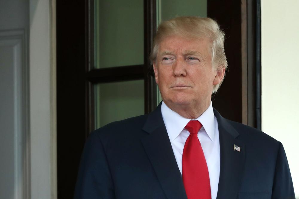 WASHINGTON, DC - AUGUST 28:  U.S. President Donald Trump awaits the arrival of Finnish President Sauli Niinisto to the White House August 28, 2017 in Washington, DC. The two leaders are expected to discuss security in the Baltic Sea region, Russia and NATO during the meeting, the first between Niinisto and Trump and the first one-on-one White House meeting between a Finnish and an American president in 15 years.  (Photo by Chip Somodevilla/Getty Images)