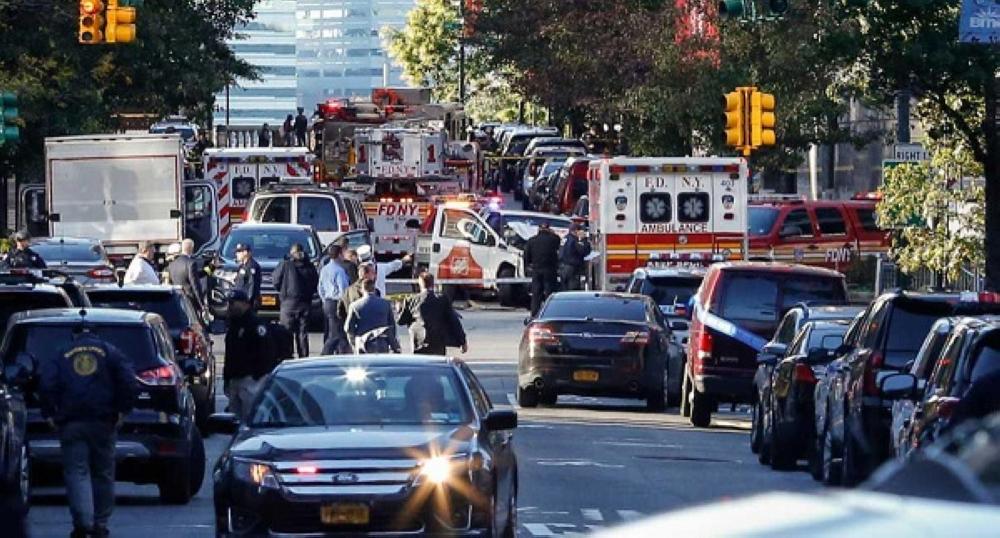 هجوم إرهابي وقع جنوب مانهاتن بنيويورك