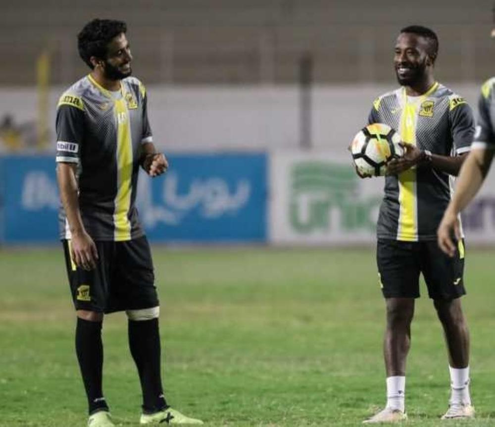 الغامدي والمولد في تدريبات الاتحاد.
