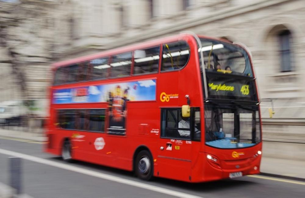 إحدى الحافلات في لندن