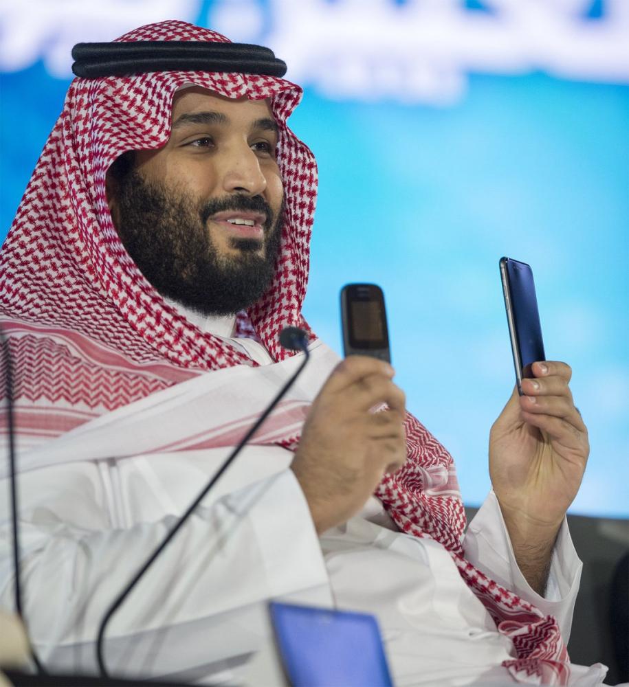 Crown prince Mohammed Bin Salman while launching NEOM