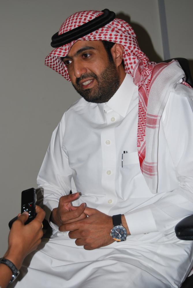 المهندس فهد الحربي رئيس الأكاديمية السعودية للطيران المدني. (تصوير: أمل السريحي)