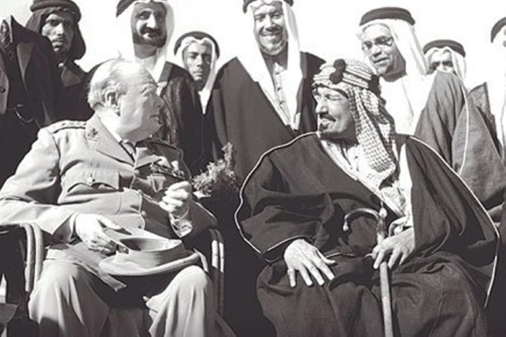 الملك عبدالعزيز وتشرشل