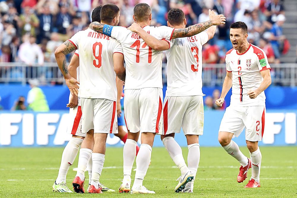 



فرحة صربية بعد الفوز على كوستاريكا.