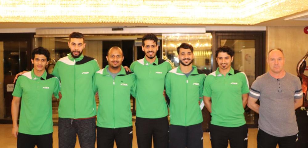 بعثة المنتخب السعودي الأول لكرة الطاولة.