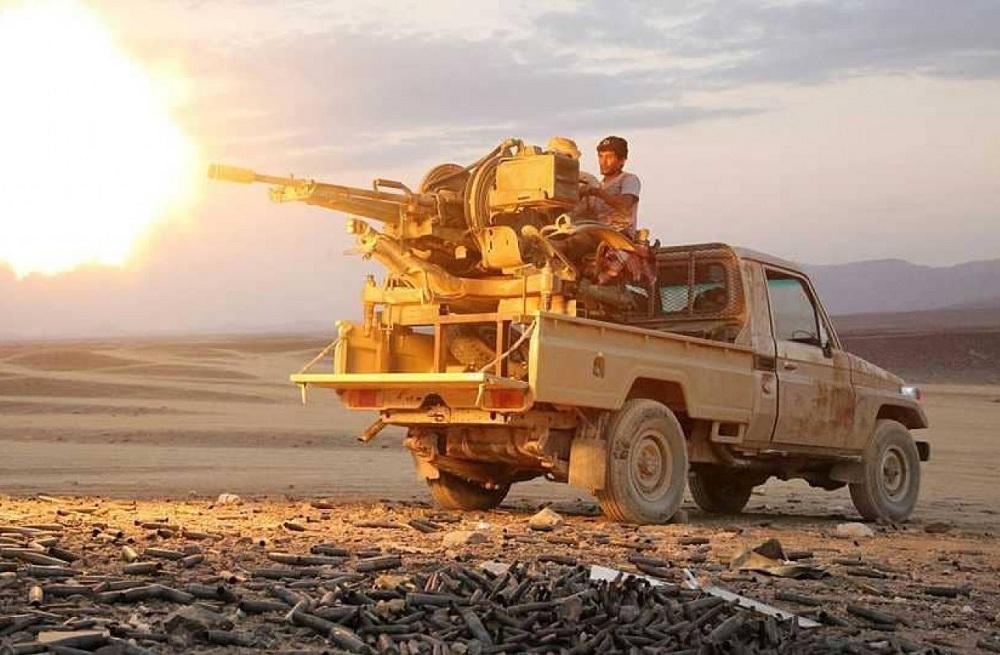 آلية عسكرية للجيش اليمني