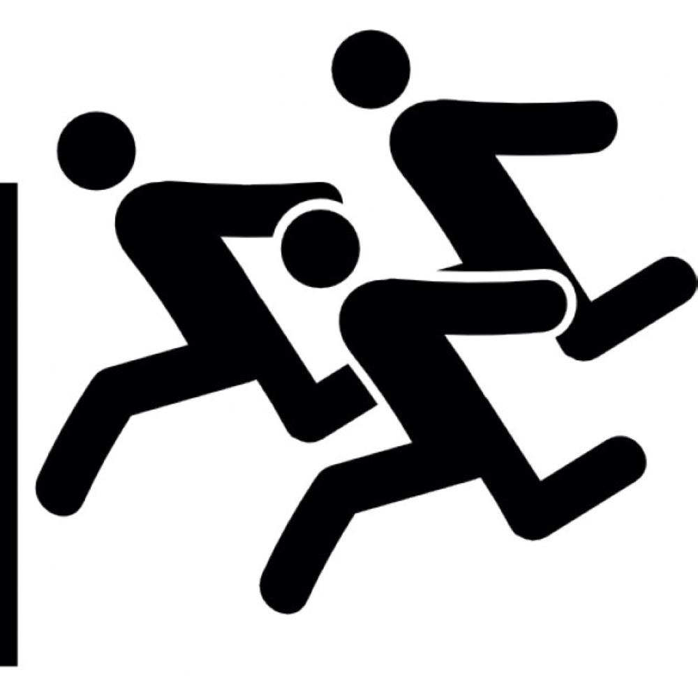 Running icon. Спортивные мероприятия пиктограмма. Значки спортивные бег. Бегущий человечек. Значок бегущего человека.