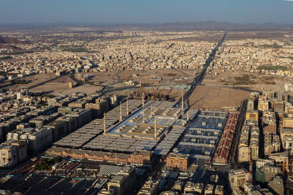 صور تظهر التنظيم حول المسجد النبوي. (تصوير: بندر الترجمي) ‫(@baltarjami