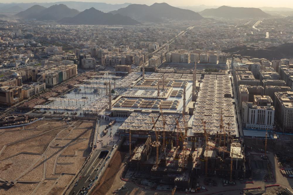 صور تظهر التنظيم حول المسجد النبوي - تصوير بندر الترجمي تصوير بندر الترجمي ‫@baltarjami ‫‬