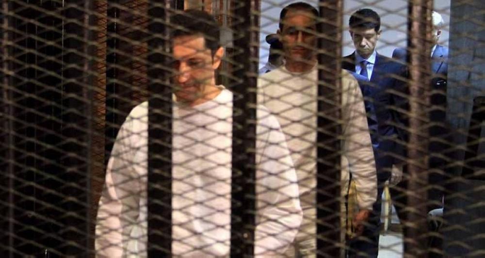 علاء وجمال مبارك في محاكمة سابقة