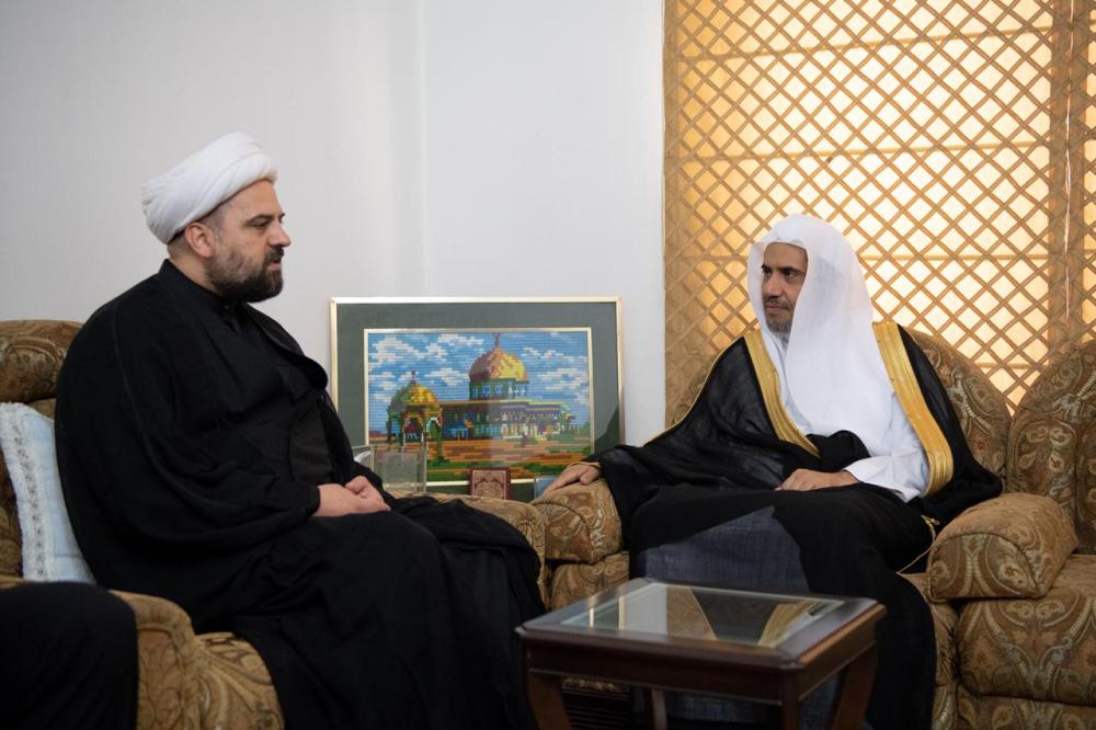 المفتي الجعفري الشيخ أحمد قبلان يستقبل الأمين العام لرابطة العالم الإسلامي. 