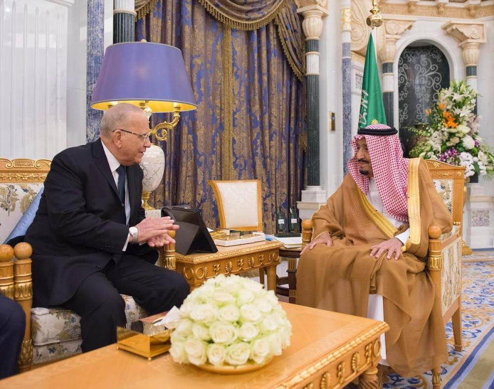 The Custodian of the Two Holy Mosques King Salman bin Abdulaziz Al Saud received at Al-Yamamah palace here today the Minister of Justice of the Arab Republic of Egypt, Mohamed Hossam Abdel-Rahim, currently on a visit to the Kingdom.