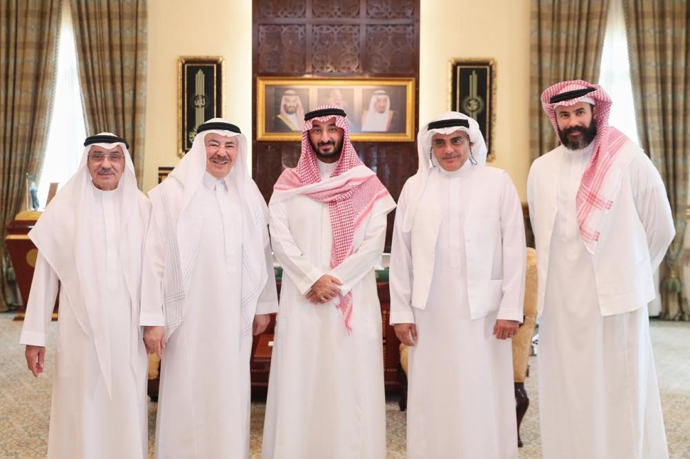 عبدالله بن بندر يستقبل رجل الأعمال محمد الشربتلي