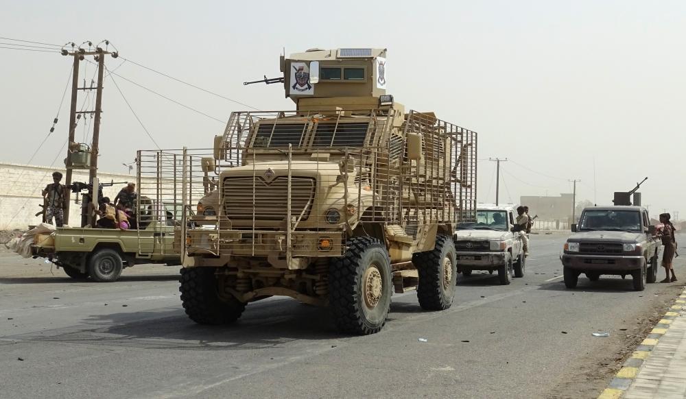 آليات تابعة للجيش اليمني