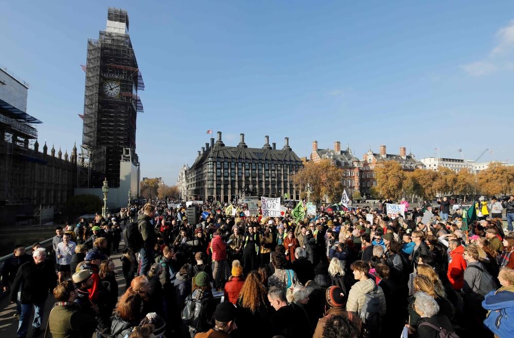 متظاهرون في لندن