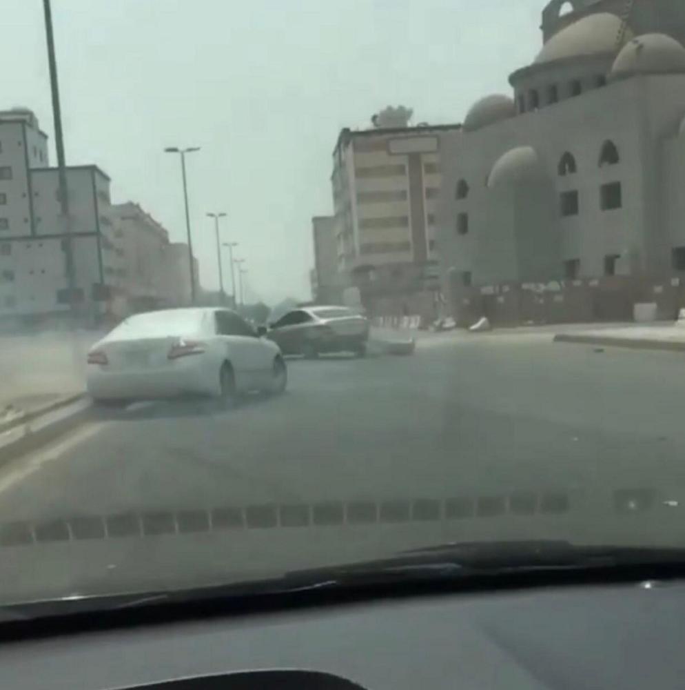 صورة من الفيديو المتداول للحادث