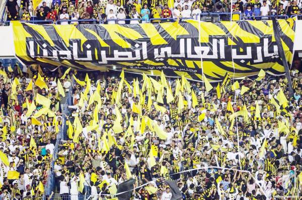 



 جماهير الاتحاد حضرت وساندت الفريق في نهائي كأس الملك أمس الأول في الرياض.