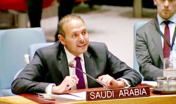 



القائم بأعمال وفد المملكة الدائم لدى الأمم المتحدة بالإنابة المستشار الدكتور خالد منزلاوي.