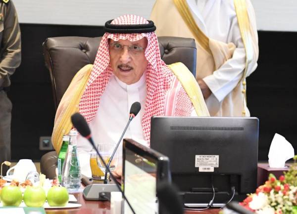 الأمير محمد بن ناصر مترئساً الاجتماع.