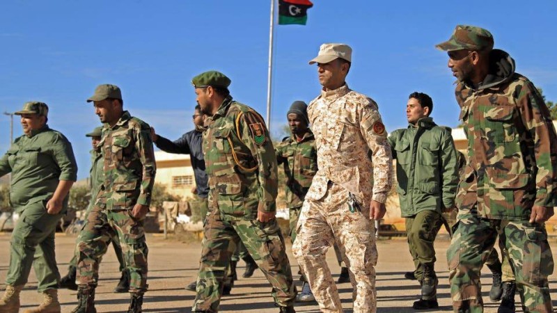 عناصر من الجيش الليبي
