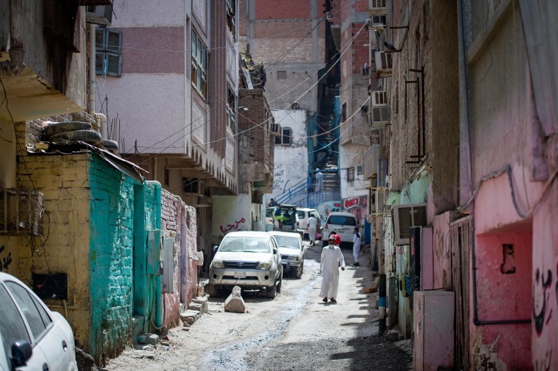 



أحد الأحياء العشوائية في مكة. (تصوير:‏ سامي بوقس)