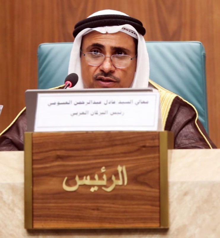  رئيس البرلمان العربي عادل العسومي.