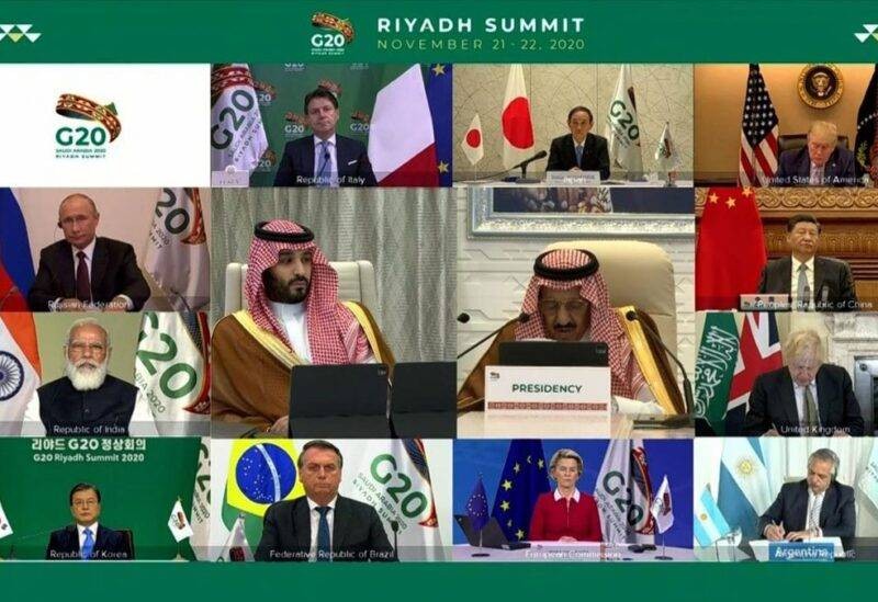 



قادة دول العشرين خلال القمة.