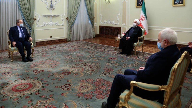 روحاني ملتقيا المقداد في طهران.
