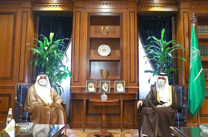 



الجبير يستقبل رئيس المجلس الوطني للاتحاد الإماراتي.   (واس)