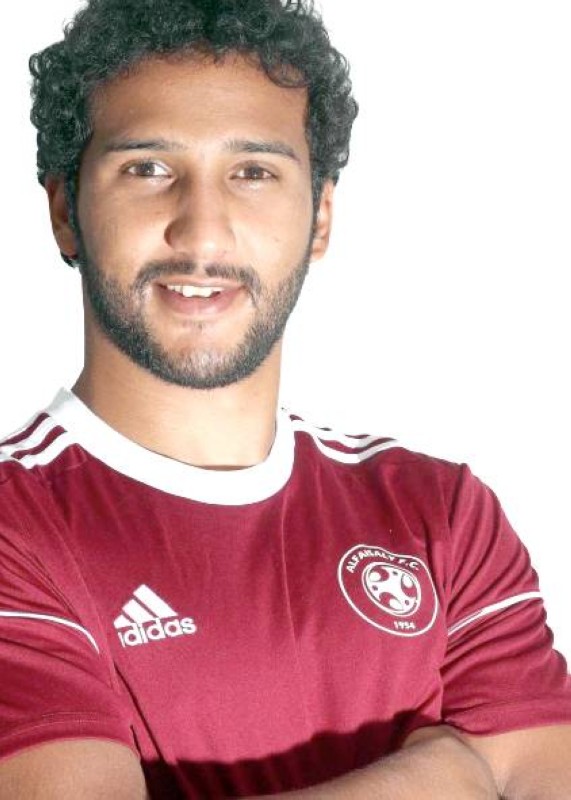 لاعب الفيصلي محمد القاسم. (المركز الإعلامي)
