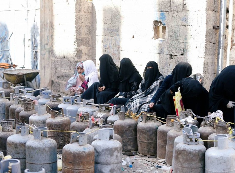 أزمة مستمرة للحصول على الغاز في اليمن.