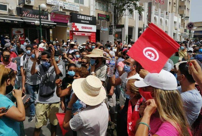  مظاهرات تونس.