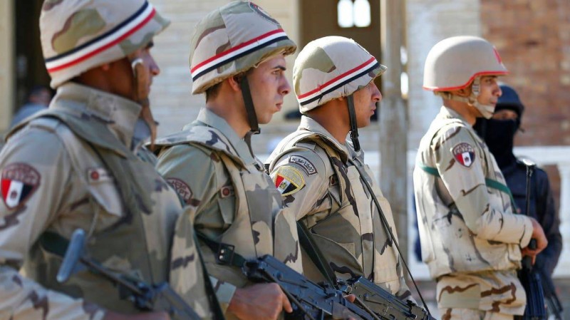 قوات مصرية في شمال سيناء.