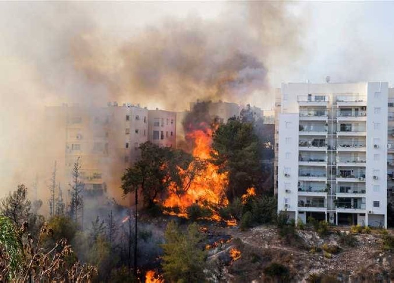 حريق سابق في إسرائيل.