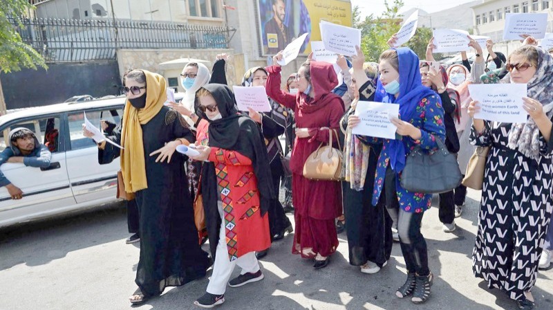 



مظاهرات نساء كابول. (متداولة)