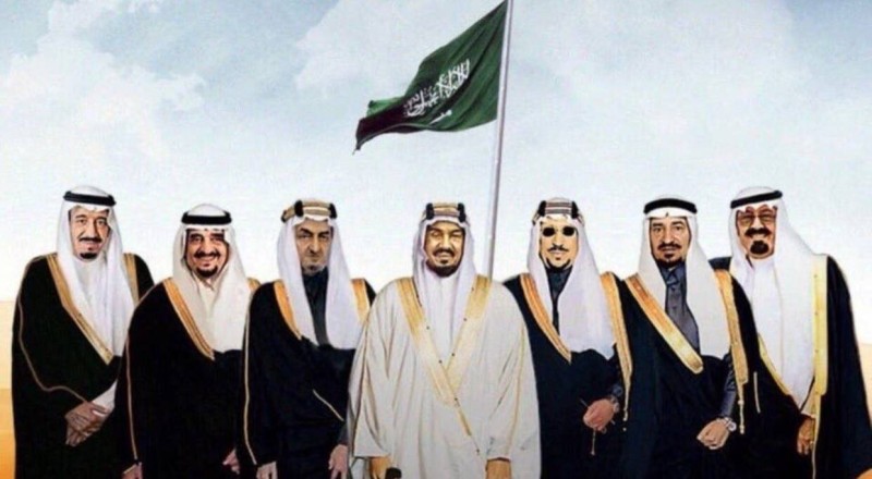 الملك عبدالعزيز، الملك سعود، الملك فيصل، الملك خالد، الملك فهد، الملك عبدالله، الملك سلمان