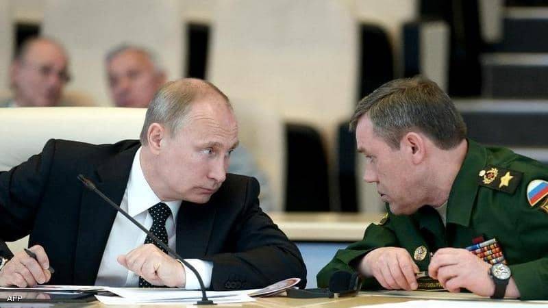 الرئيس الروسي ووزير الدفاع في بلاده