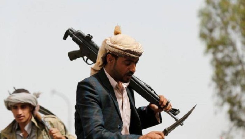 مسلحون من مليشيا الحوثي الانقلابية.