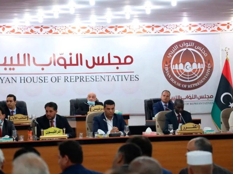 مجلس النوب أثناء مناقشة العثرات التي تواجه الانتخابات الليبية.