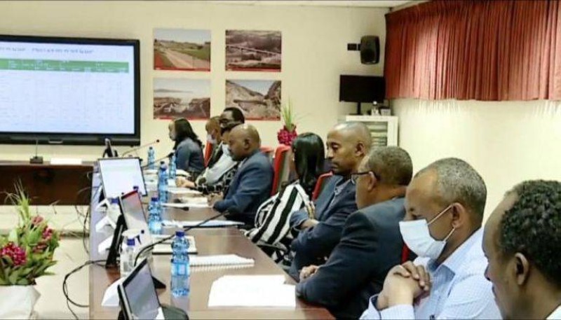 اجتماع الحكومة الإثيوبية للمرة الأولى في موقع سد النهضة.
