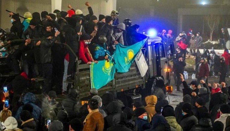 من احتجاجات كازاخستان