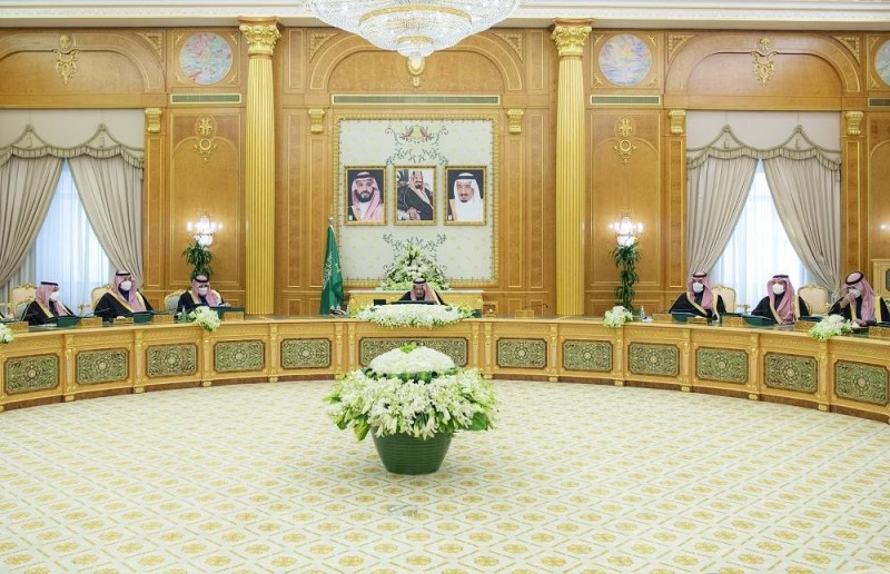 اجتماع الوزراء حضوريا في جلسة مجلس الوزراء اليوم برئاسة خادم الحرمين الشريفين (بندر الجلعود)