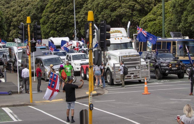 



احتجاجات الشاحنات اجتاحت نيوزيلندا.. بعد كندا. (وكالات)