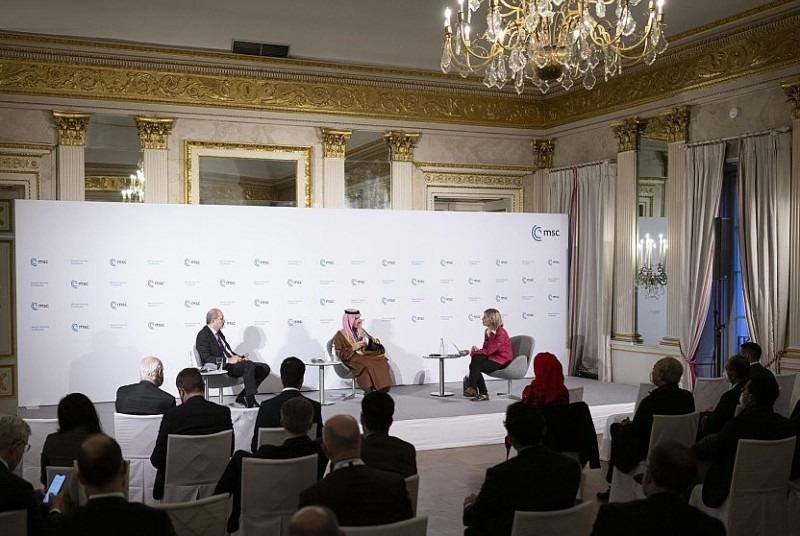 وزير الخارجية الأمير فيصل بن فرحان خلال مشاركته في الجلسة الحوارية بمؤتمر ميونيخ للأمن